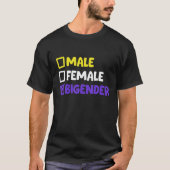 Funny Nonbinary And Bigender Tシャツ (正面)