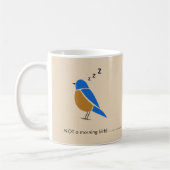 Funny-Not a Morning Birb-Bluebird コーヒーマグカップ (左)