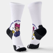 Funny, Not to Mess With Women's Socks ソックス (傾斜あり)