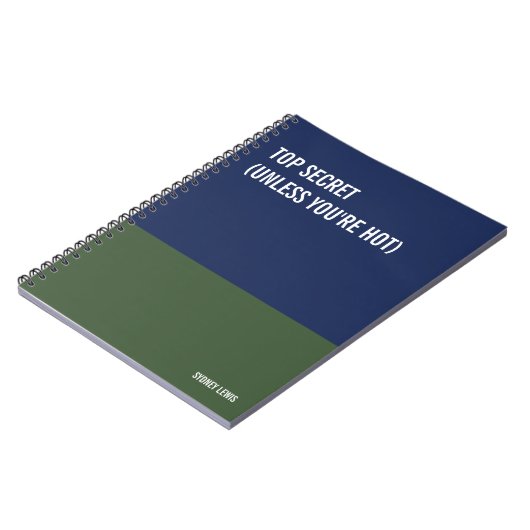 Funny Notebook, Humorous Writing Pad Journal, Note ノートブック (左側)