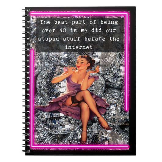 Funny Notebook Journal Best Friend Gift "40" ノートブック (正面)