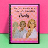 Funny Notebook Journal Best Friend Gift "Drinks" ノートブック