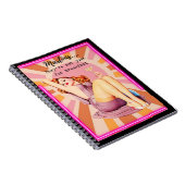 Funny Notebook Journal Best Friend Gift "Martinis" ノートブック (右側)