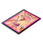 Funny Notebook Journal Best Friend Gift "Martinis" ノートブック (左側)