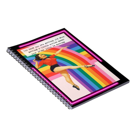 Funny Notebook Journal Best Friend Gift "Prune" ノートブック (右側)