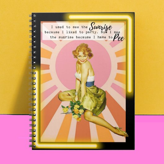Funny Notebook Journal Best Friend Gift "Sunrise" ノートブック