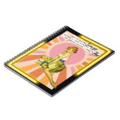 Funny Notebook Journal Best Friend Gift "Sunrise" ノートブック (左側)
