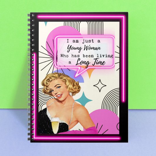 Funny Notebook Journal Best Friend Gift "Young" ノートブック