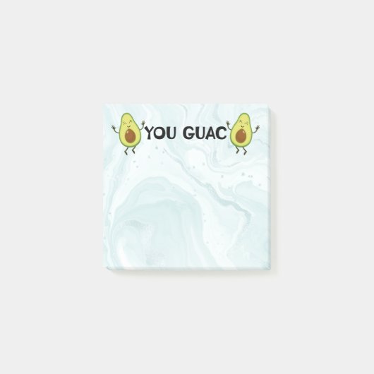 Funny Notes | 可愛いふせん | You Guac アボカド ポストイット (正面)