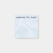 Funny Notes | Password Sticky Note | Office Notes ポストイット (正面)