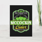 Funny Nothing Better Than Mcin Cider St. Patricks  カード (正面)