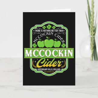 Funny Nothing Better Than Mcin Cider St. Patricks  カード