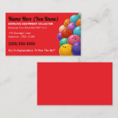 Funny / Novelty Bowling Gag Gift / Humor コーリングカード (正面/裏面)