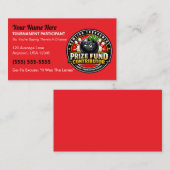 Funny/Novelty Bowling Prize Fund Contributor Gag コーリングカード (正面/裏面)