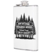 Funny Now Entering I Wishabish Woods Forest Audaci フラスク (左)