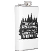 Funny Now Entering I Wishabish Woods Forest Audaci フラスク (右)