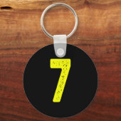 Funny Number 7 67 Meme Costume Matching Group Hall キーホルダー (正面)