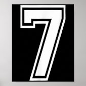 Funny Number 7 67 Meme Costume Matching Group Hall ポスター (正面)