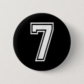 Funny Number 7 67 Meme Costume Matching Group Hall 缶バッジ (正面)