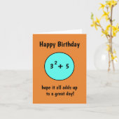 Funny number birthday card 14 for teenager カード (黄色い花)