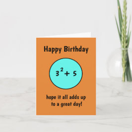 Funny number birthday card 14 for teenager カード