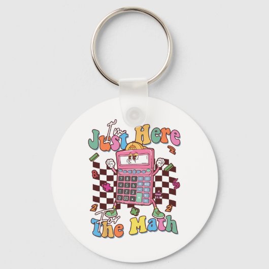 Funny Number Day Maths Day Calculator Teacher Stud キーホルダー (正面)