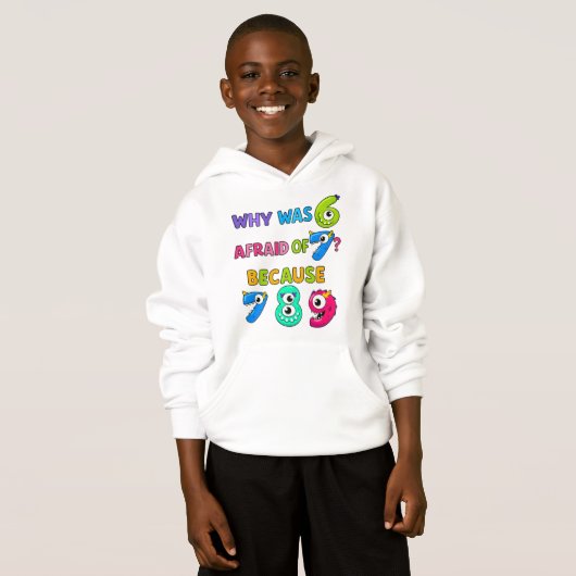 Funny Number Day Maths Hoodie for Kids | School Jo (正面フル)