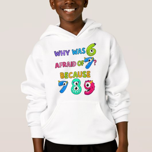 Funny Number Day Maths Hoodie for Kids | School Jo (正面)