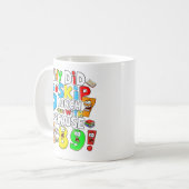 Funny Number Day Maths Mug | 7 8 9 Joke コーヒーマグカップ (正面左)