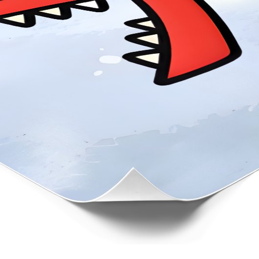 Funny Numbers Math Joke Sticker for Kids ポスター (コーナー)