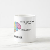 Funny Nurse Brain Anatomy Sarcastic Mug コーヒーマグカップ (中央)