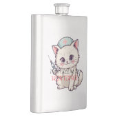 Funny Nurse Cat The Vein Finder Personalized フラスク (右)