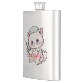 Funny Nurse Cat The Vein Finder Personalized フラスク (左)