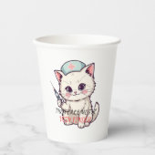 Funny Nurse Cat The Vein Finder Personalized 紙コップ (正面)