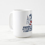Funny Nurse Charting Quote Vintage Retro Nursing  コーヒーマグカップ (正面左)