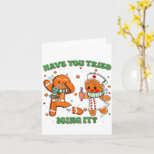 Funny Nurse Christmas, Have You Tried Icing It  カード (黄色い花)