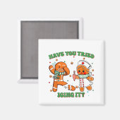 Funny Nurse Christmas, Have You Tried Icing It  マグネット (正面/裏面)