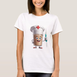 Funny Nurse Coffee Cup Tee Tシャツ
