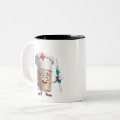 Funny Nurse Coffee Mug ツートーンマグカップ (正面左)