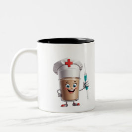Funny Nurse Coffee Mug ツートーンマグカップ