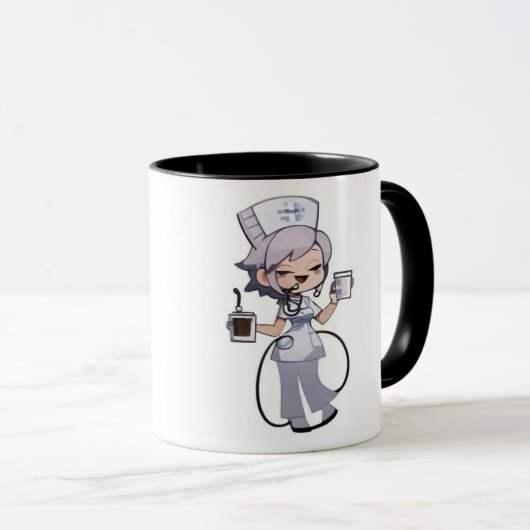 Funny Nurse Coffee Mug マグカップ (正面右)