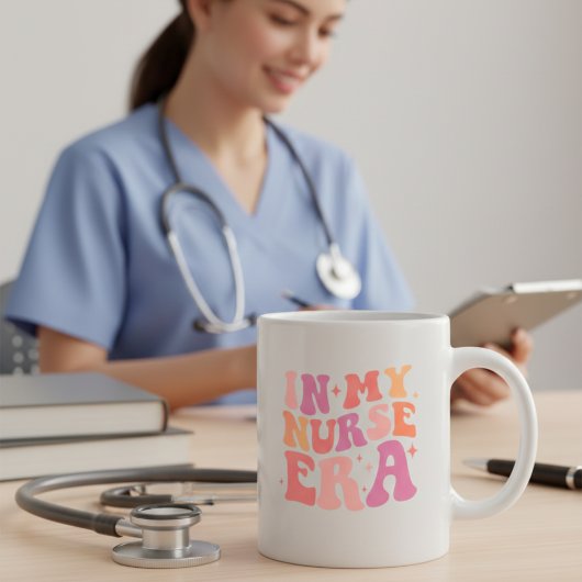 funny nurse coffee mug in my nurse era マグカップ