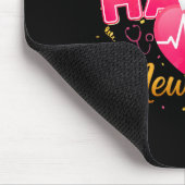 Funny Nurse Crew Heartbeat New Years Eve Party 202 マウスパッド (コーナー)