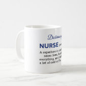 Funny Nurse Definition Gift  コーヒーマグカップ (正面左)