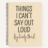 Funny Nurse Gift, Custom Medical Coworker Journal ノートブック (正面)