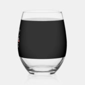 Funny Nurse Halloween ステムなしワイングラス (左)