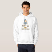 Funny Nurse Hoodie – Coffee Is My Commitment  パーカ (正面フル)
