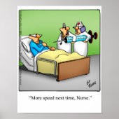 Funny Nurse Humor Poster Gift ポスター (正面)