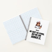 Funny Nurse “I Can Sedate You” Notebook ノートブック (内部)