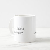 Funny Nurse Mug “Can I Get a Blanket” Custom Name コーヒーマグカップ (正面左)